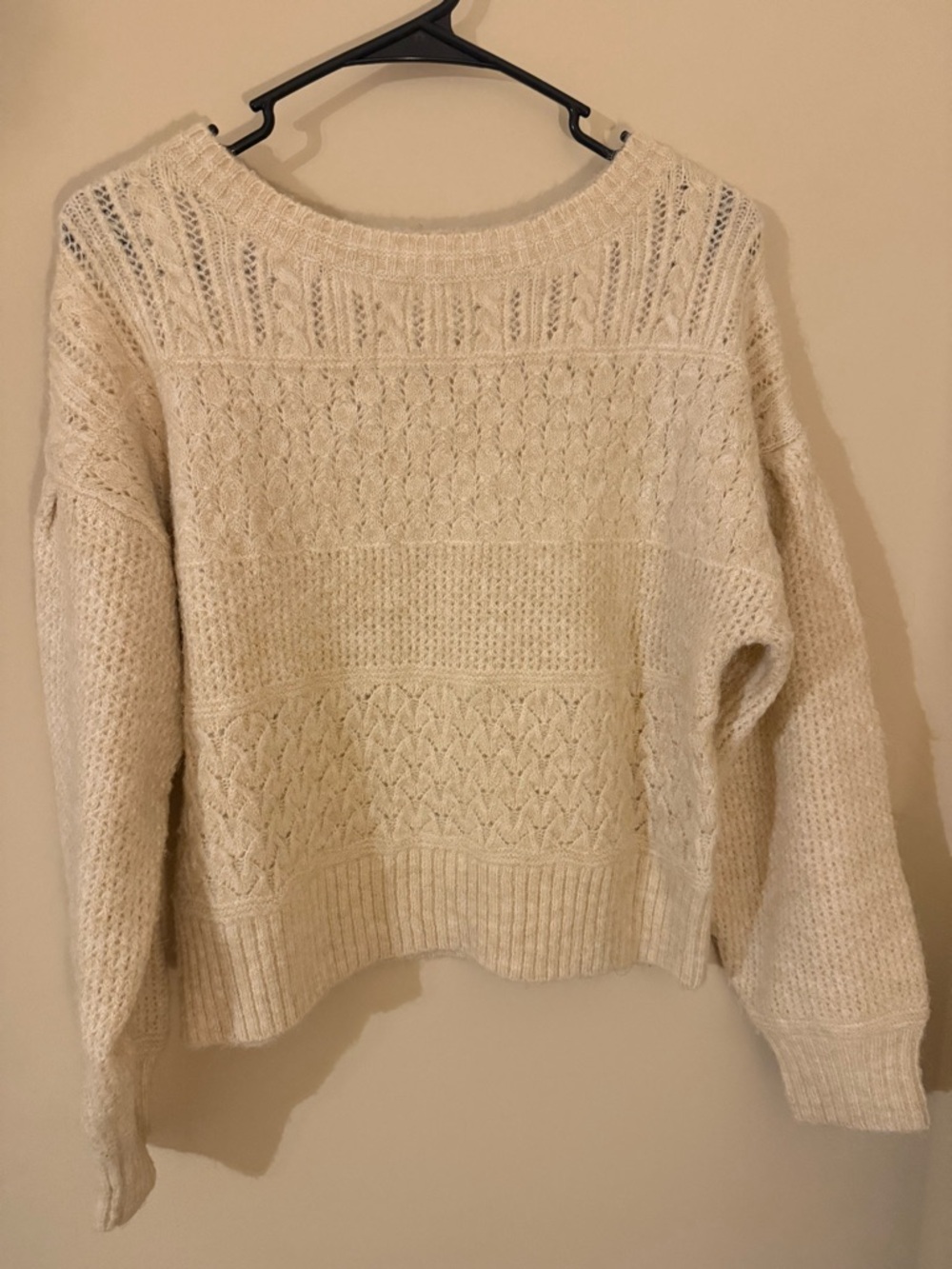 Cream Oversized Women’s Sweater